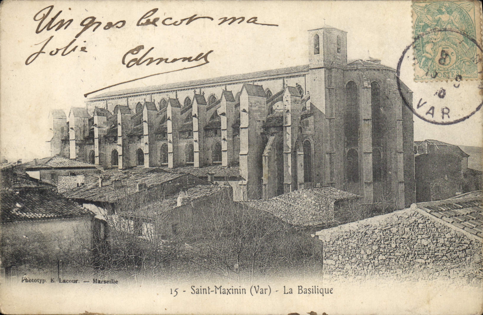 CPA Saint Maximin Var La Basilique 