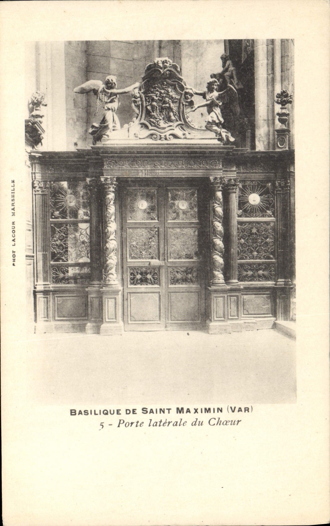 CPA Basilique de Saint Maximin Var Porte laterale du Choeur 