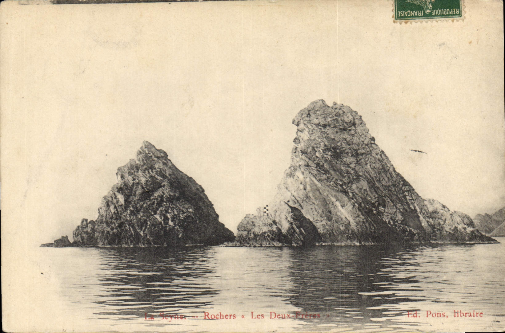 CPA Rochers Les Deux Freres La Seyne