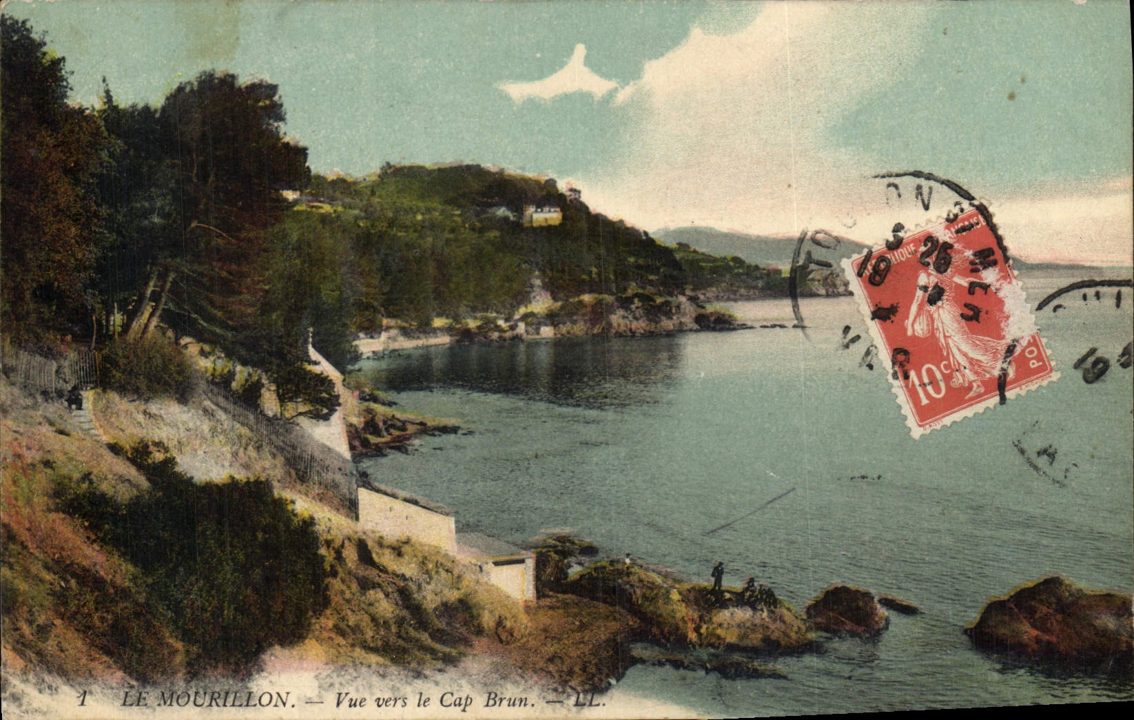 CPA Le Mourillon Vue vers le Cap Brun