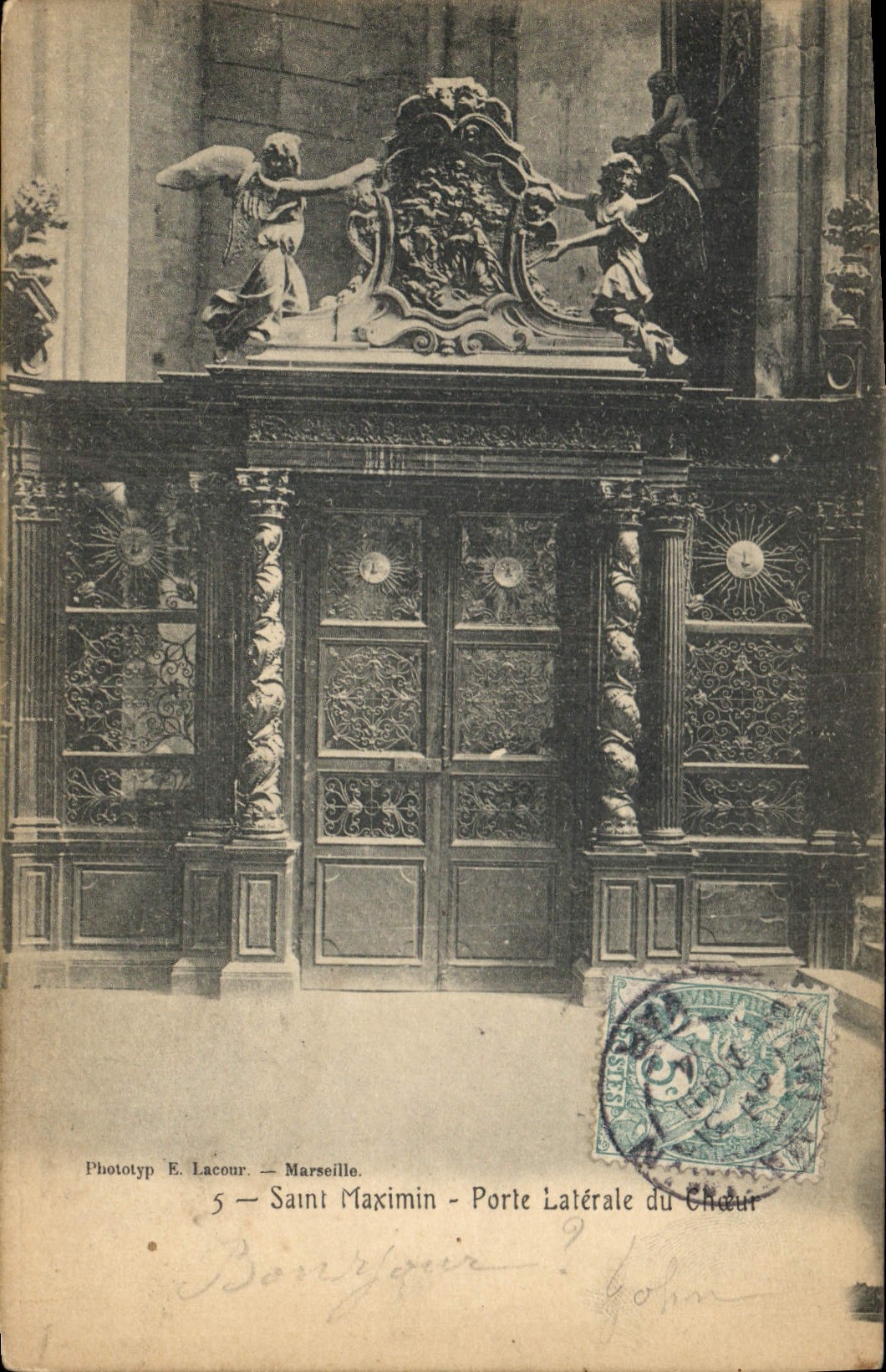 CPA Saint Maximin Porte Laterale du Choeur