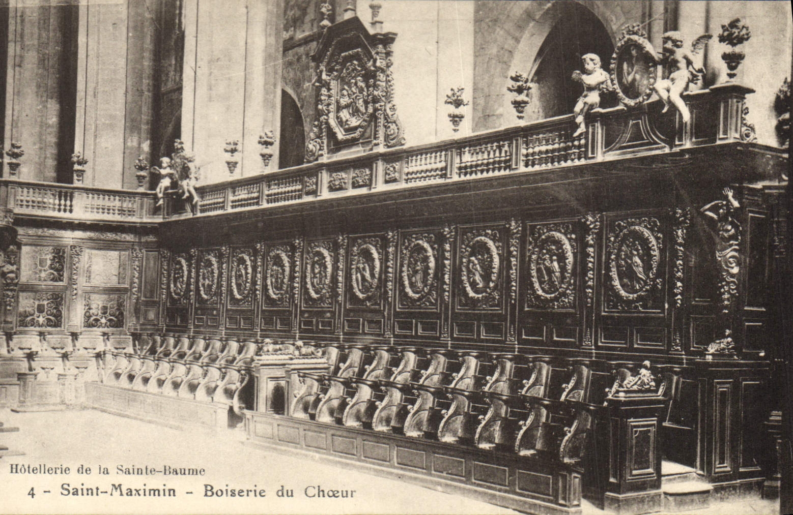 CPA Saint Maximin Boiserie du Choeur 