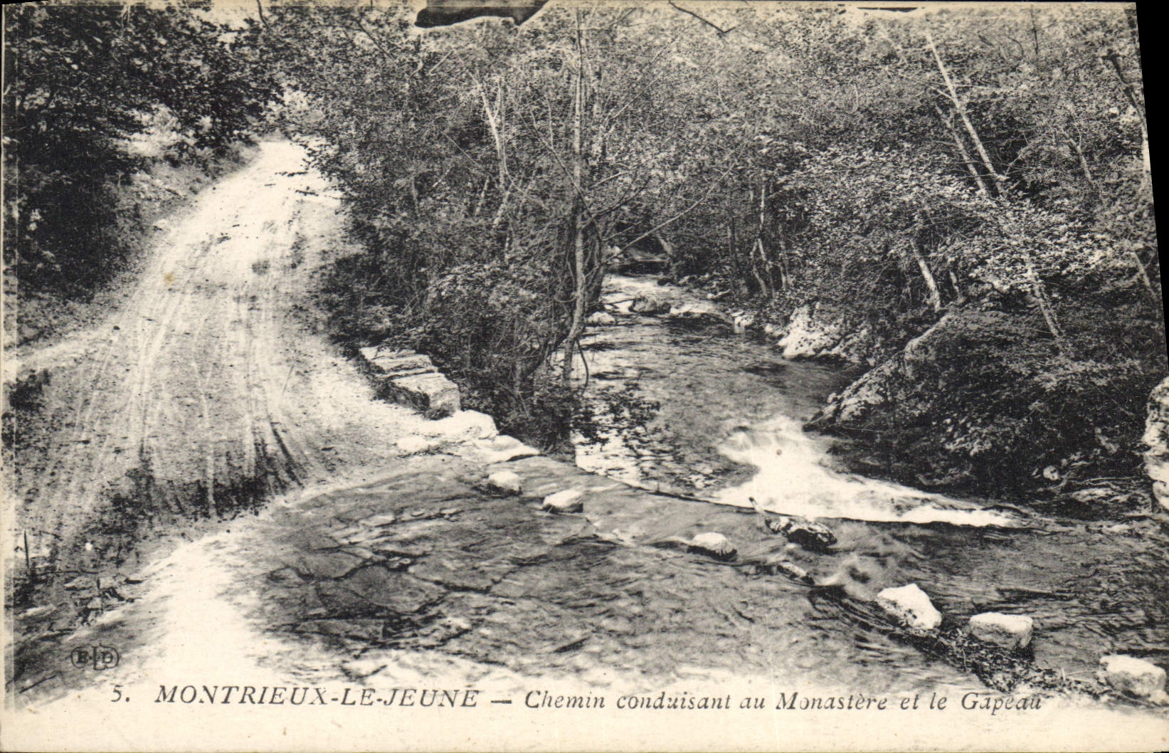 CPA Montrieux le Jeune Chemin conduisant au Monastere et le Gapeau
