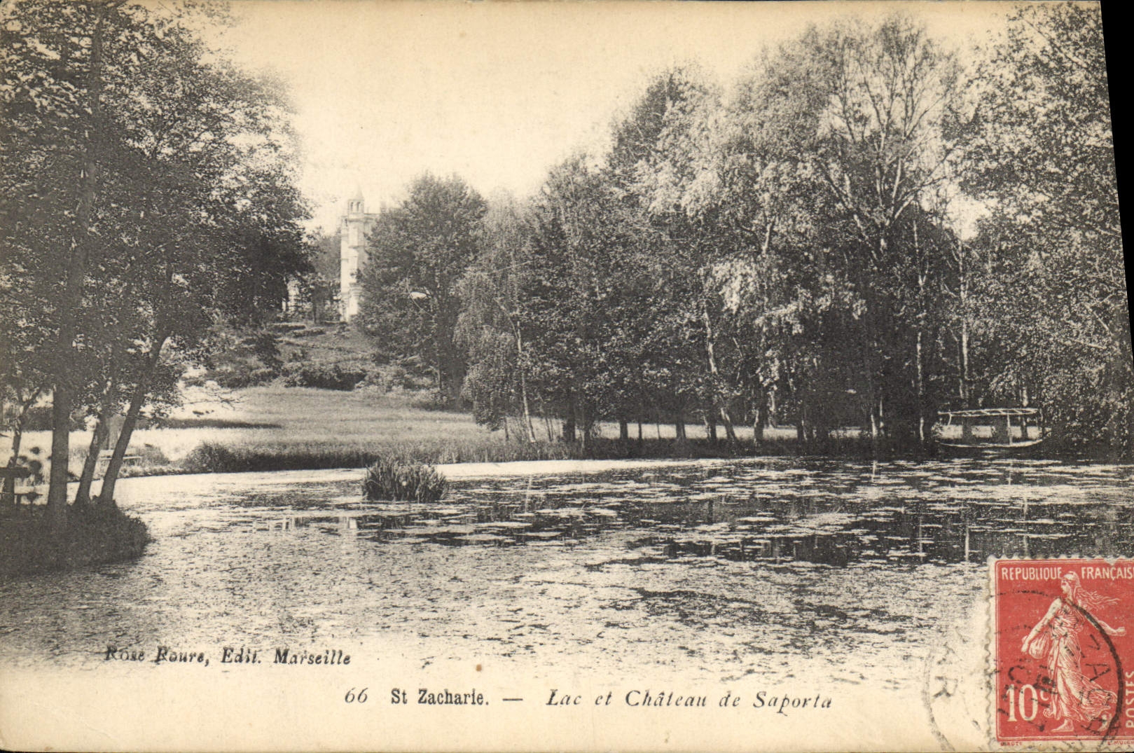 CPA St Zacharie Lac et Chateau de Suporta 