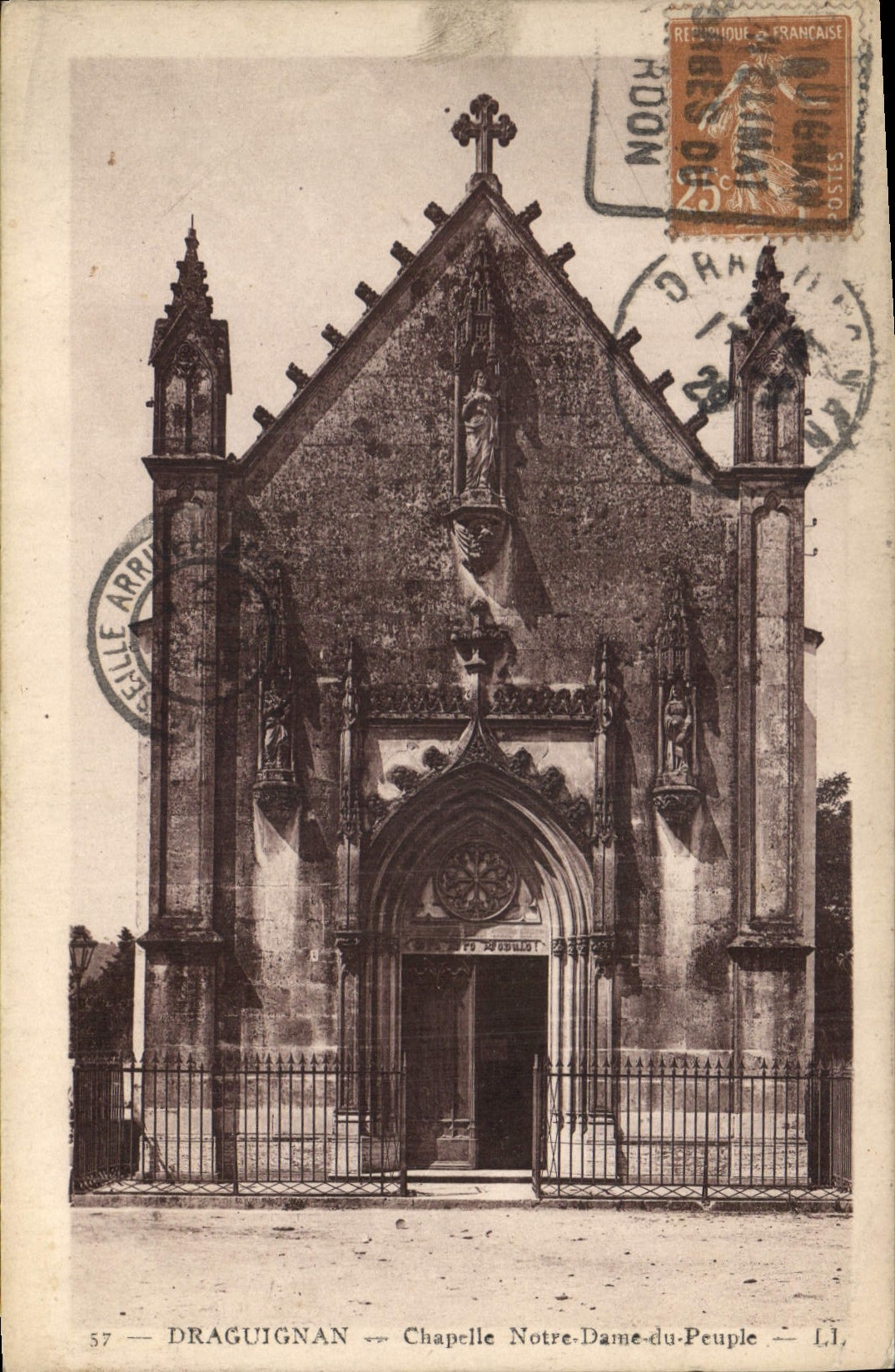 CPA Draguignan Chapelle Notre Dame du Peuple