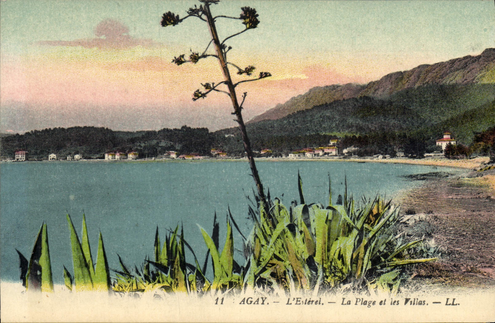 CPA Agay L'Esterel La Plage et les Villas