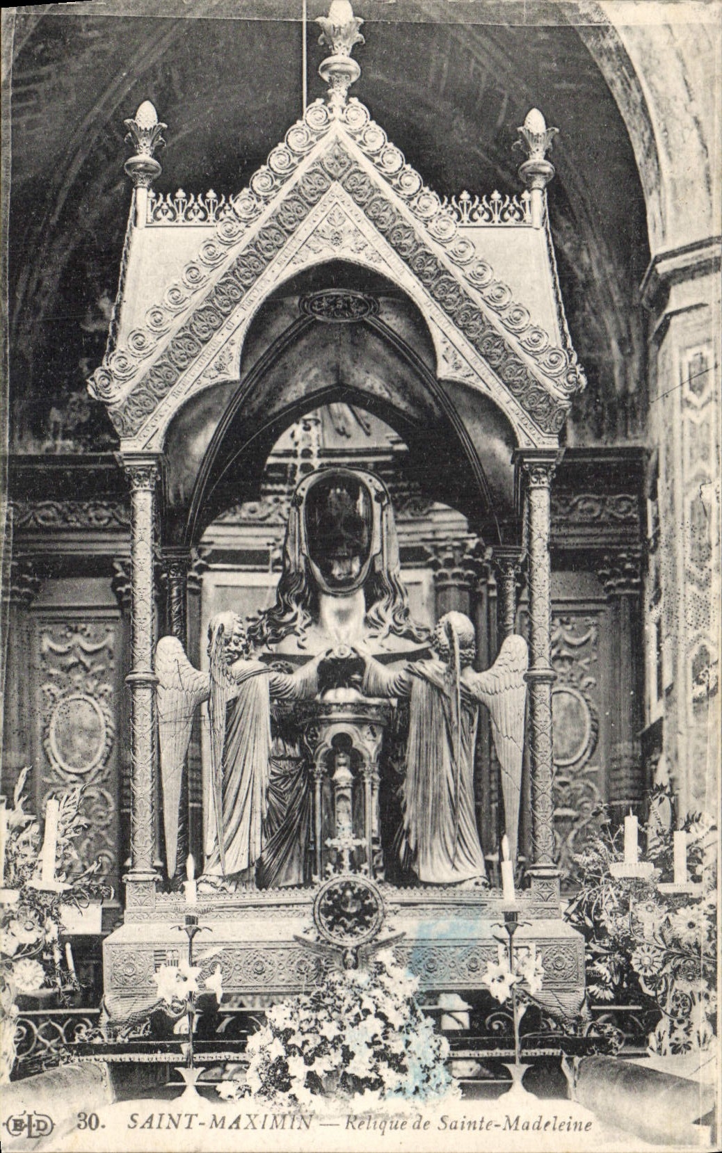 CPA Saint Maximin Relique de Sante Madelaine 