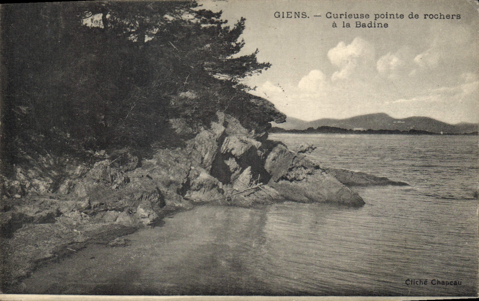 CPA Giens Curieuse pointe de rochers a la Badine 