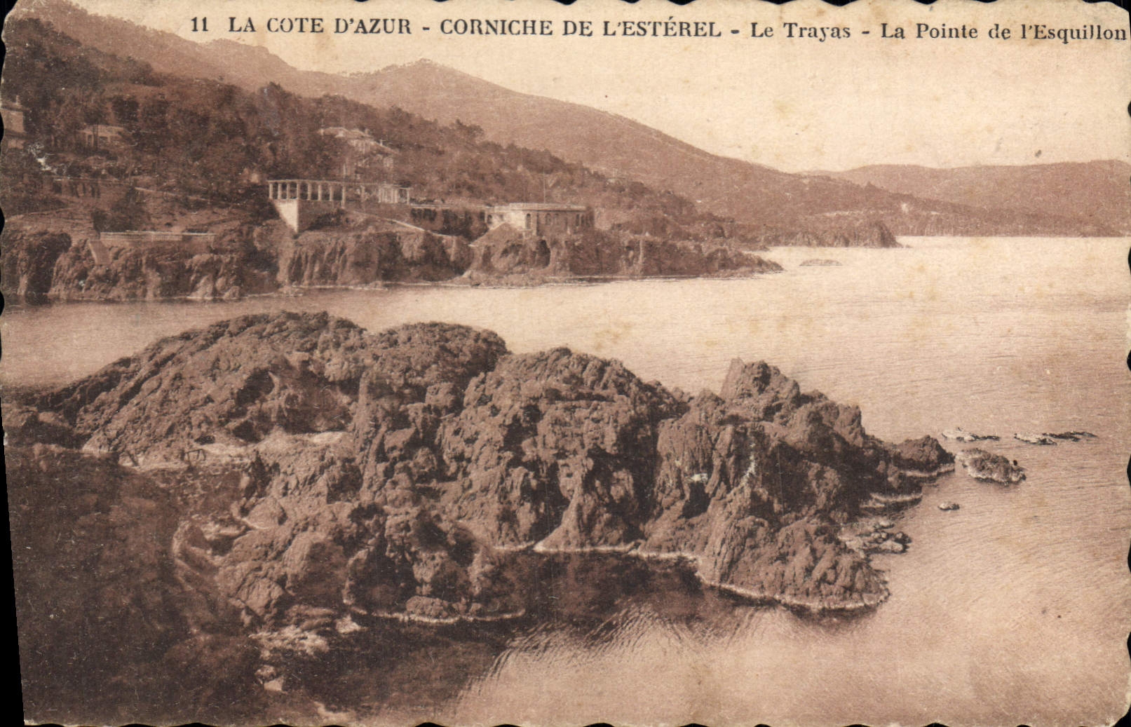 CPA La Cote d'Azur Corniche de l'Esterel Le Trayas La Pointe de l'Esquillon