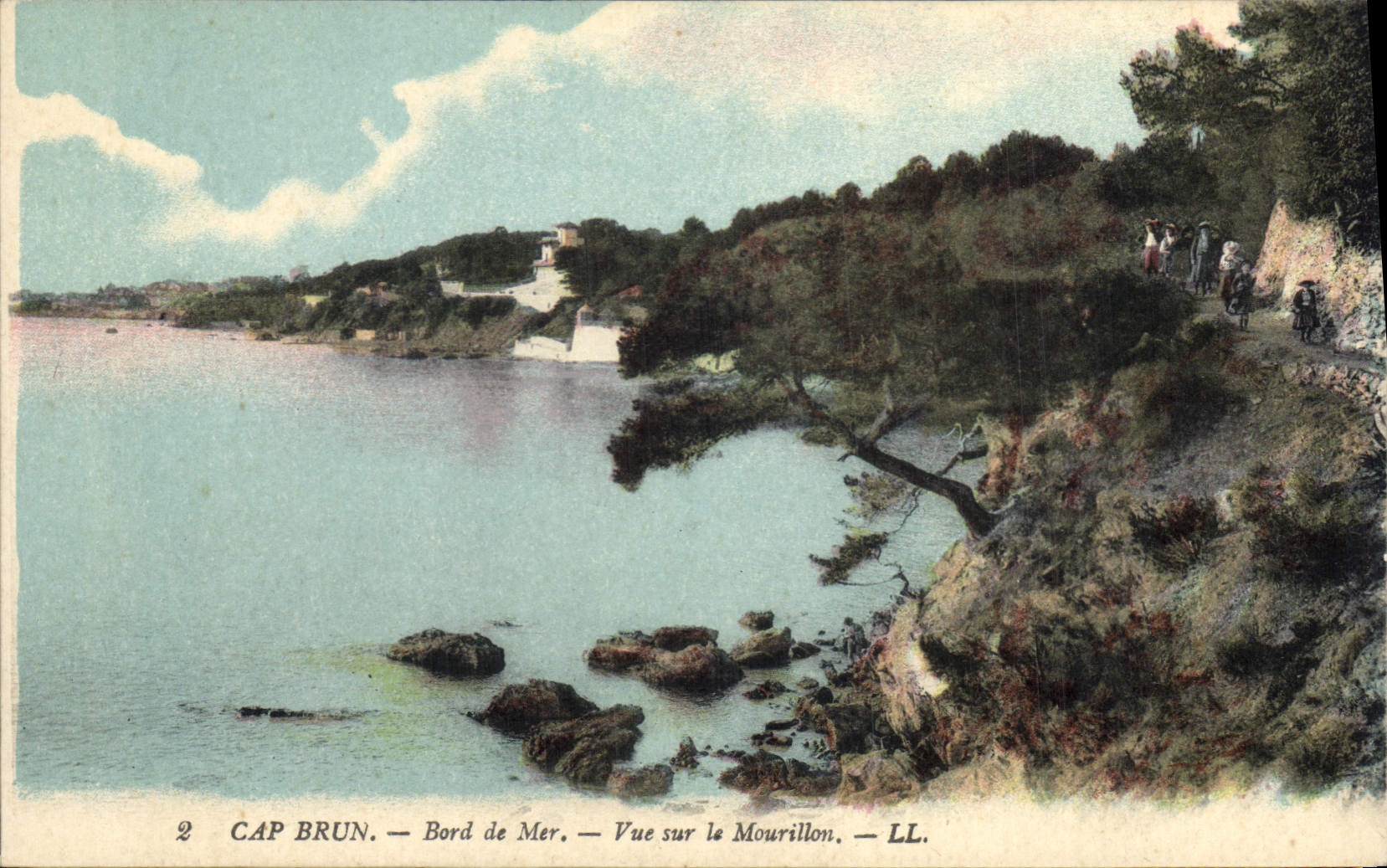 CPA Cap Brun Bord de Mer Vue sur le Mourillon 