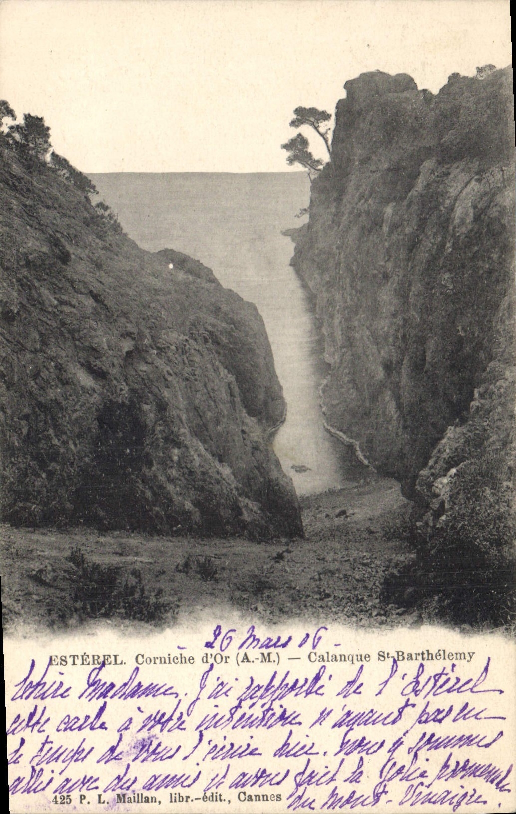 CPA Esterel Corniche d'Or AM Calanque St Barthelemy