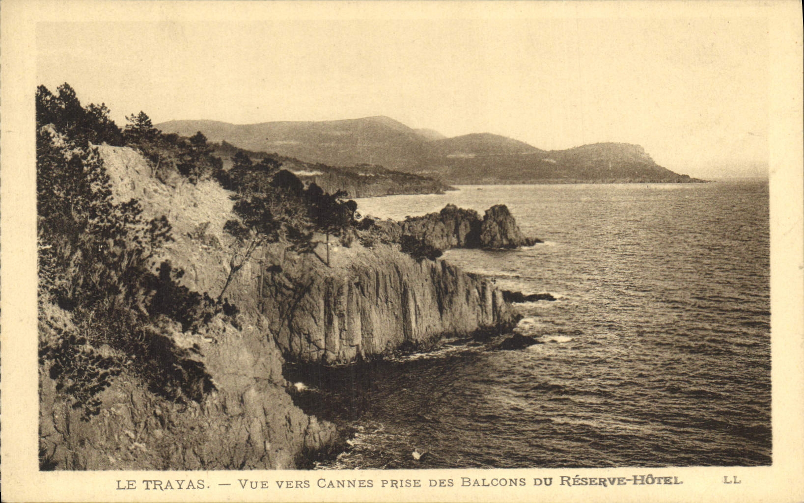CPA Le Trayas Vue vers cannes des balcons du reserve hotel