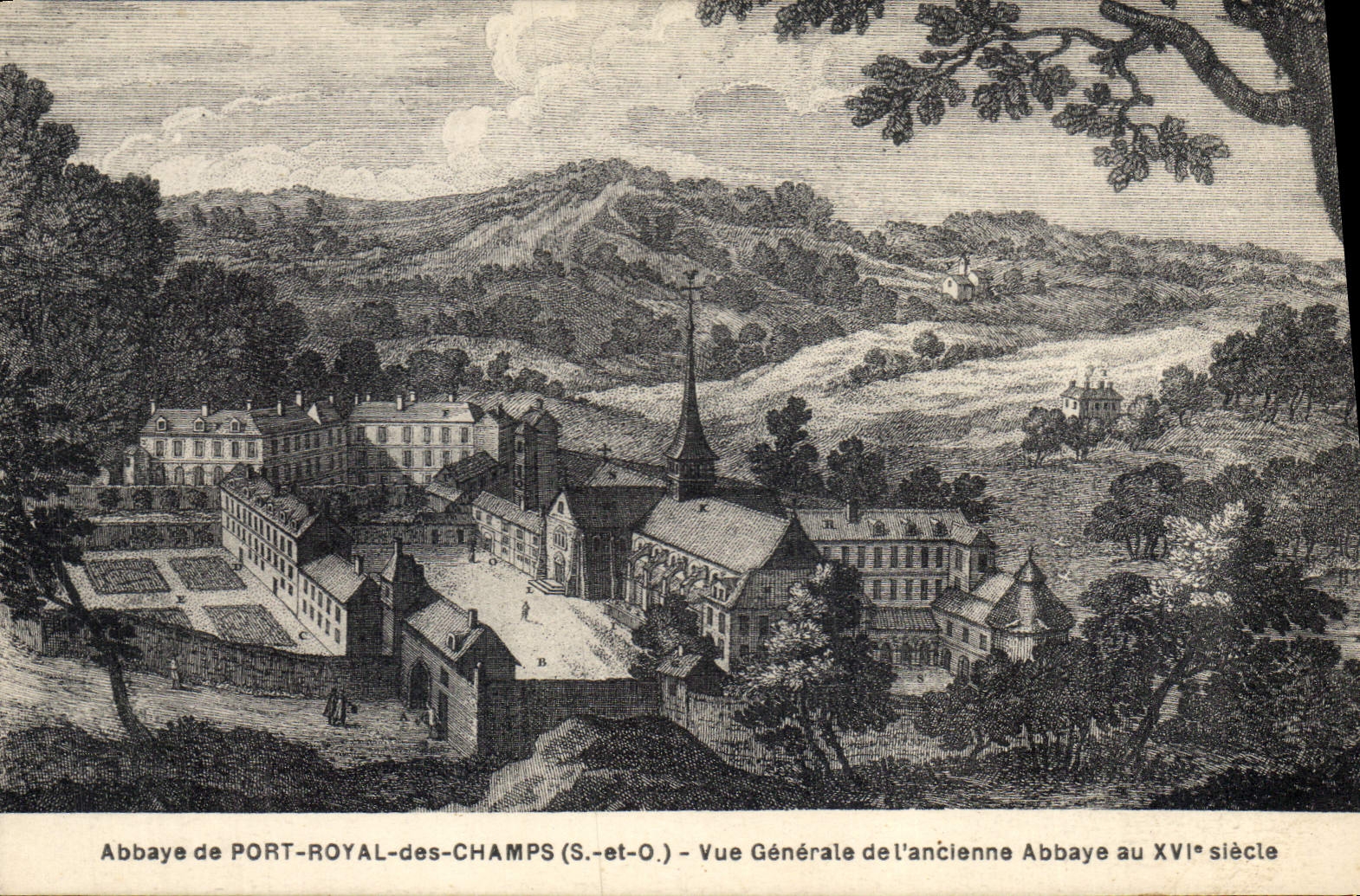 CPA Abbaye de Port Royal des Champs S et O Vue Generale de l'ancienne Abbaye au SVI siecle