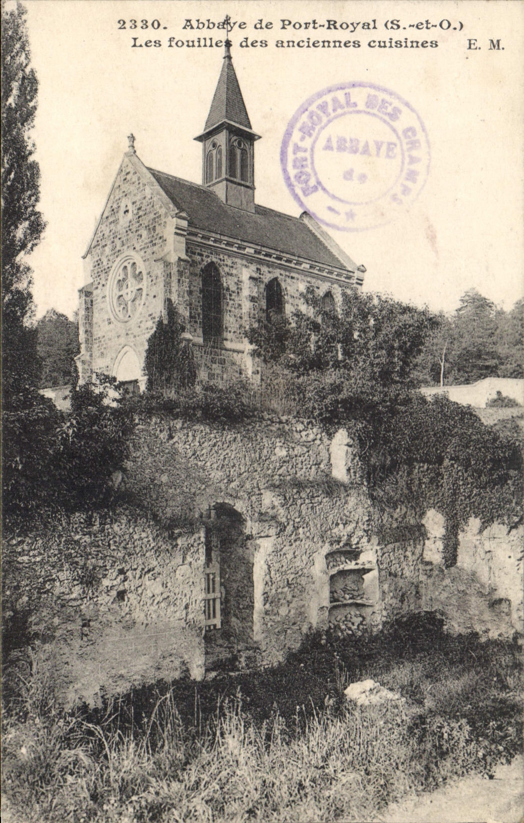 CPA Abbaye de Port Royal S et O Les fouilles des anciennes cuisines