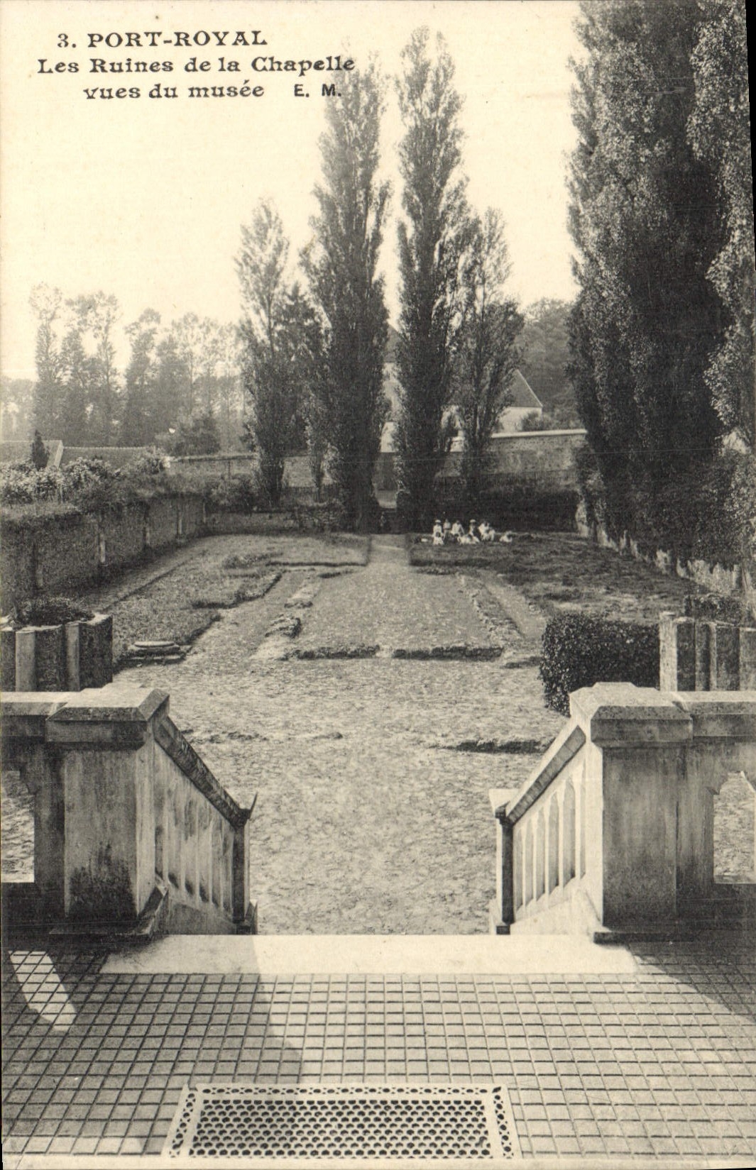CPA Port Royal Les Ruines de la Chapelle vues de musee
