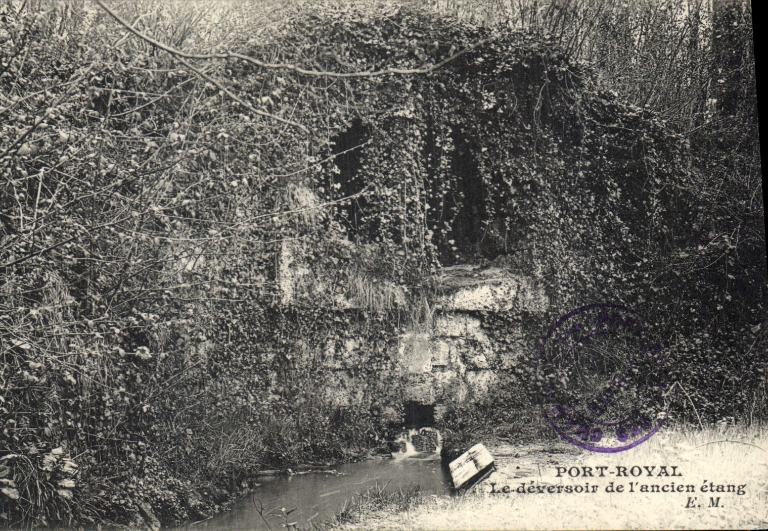 CPA Port Royal Le deversoir de l'ancien etang
