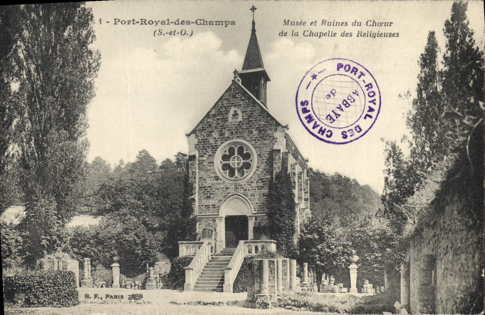 CPA Port Royal des Champs S et O Musee et Ruines du Choeur de la chapelle des Religieuses 