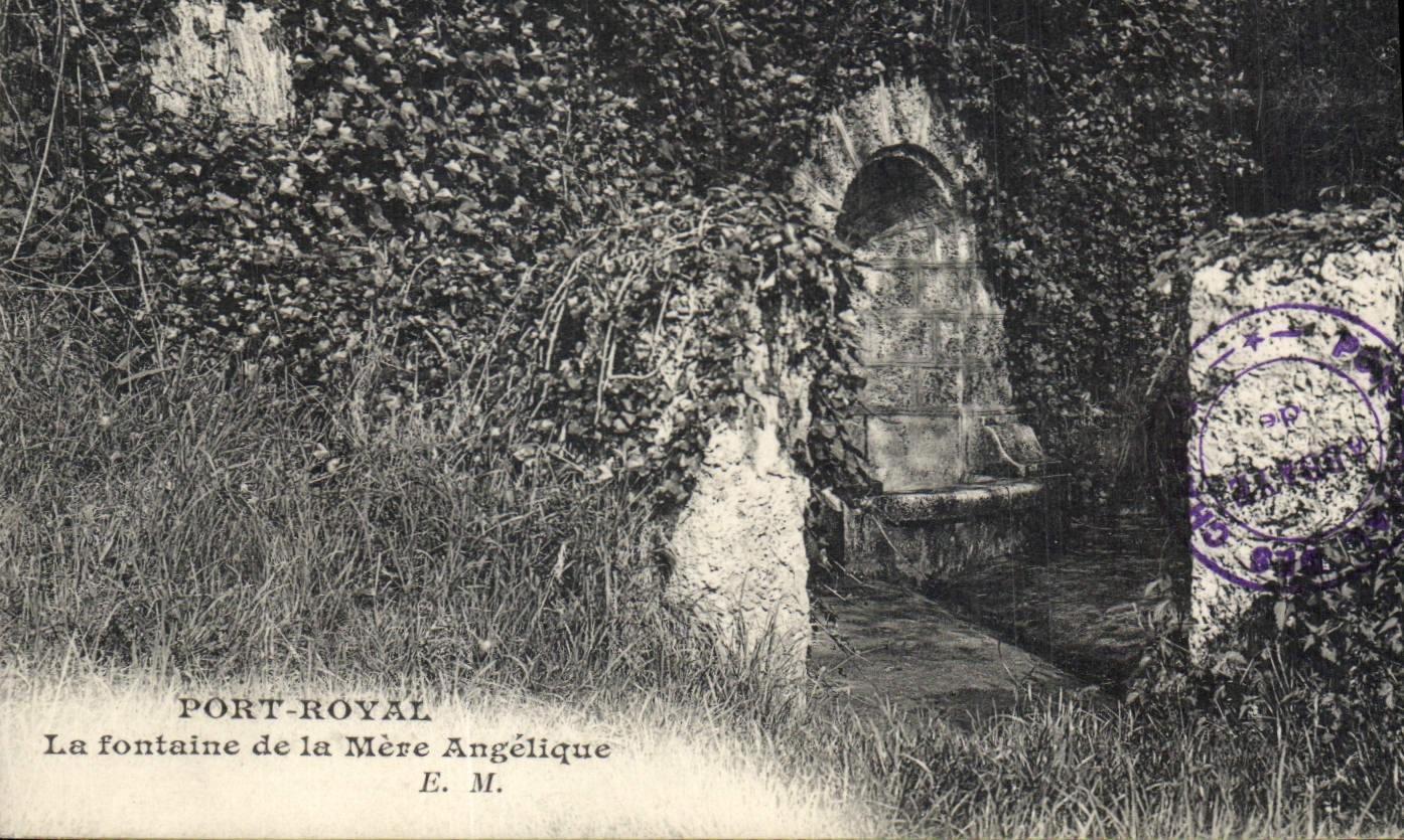 CPA Port Royal La fontaine de la Mere Angelique 