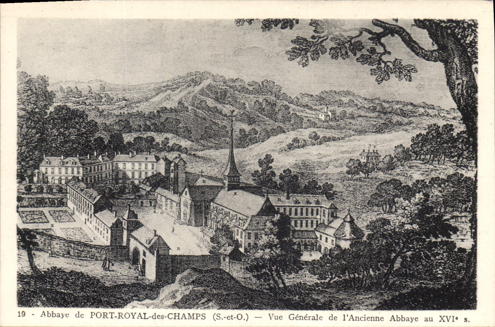 CPA Abbaye de Port Royal des Champs S et O Vue Generale de l'Ancienne Abbaye au XVI 