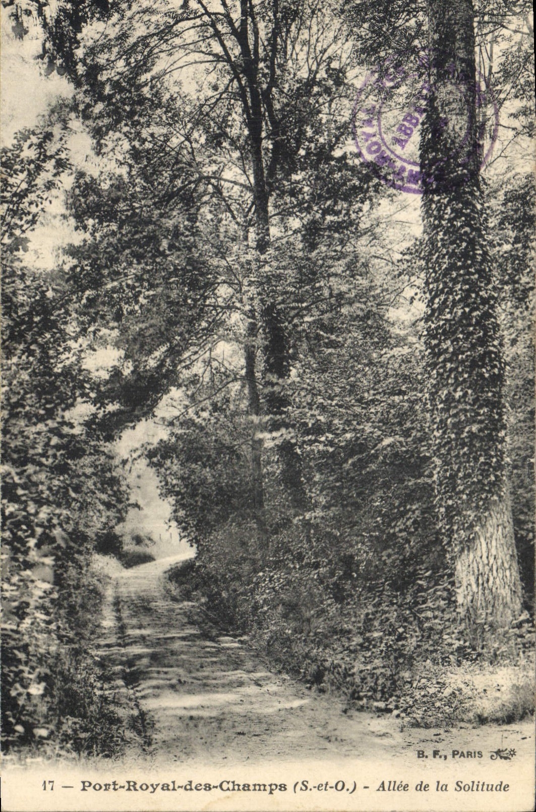 CPA Port Royal des Champs S et O Allee de Solitude