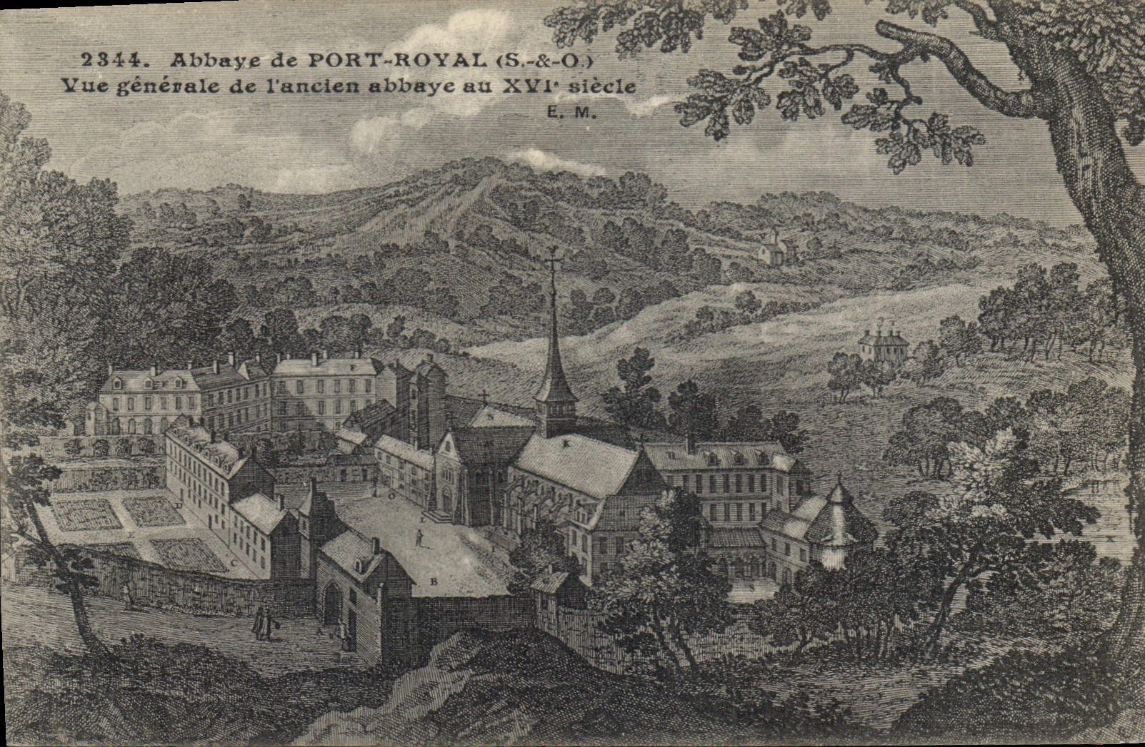 CPA Abbaye de Port Royal S & O Vue Generale de l'ancien abbaye au XV siecle