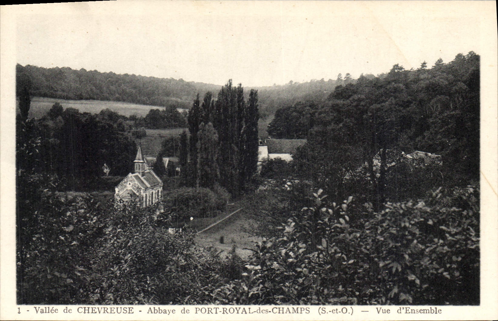 CPA Vallee de Chevreuse Abbaye de Port Royal des Champs S et O Vue d'ensemble
