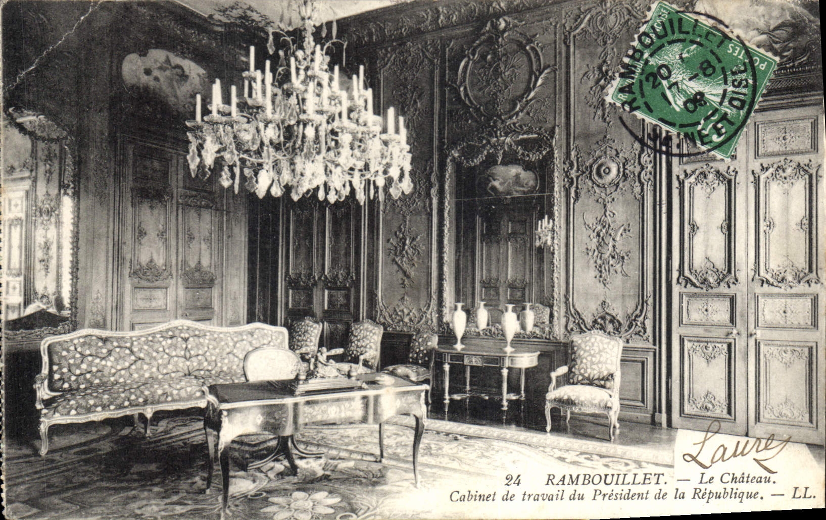 CPA Rambouillet Le Chateau Cabinet de travail du President de la Republique