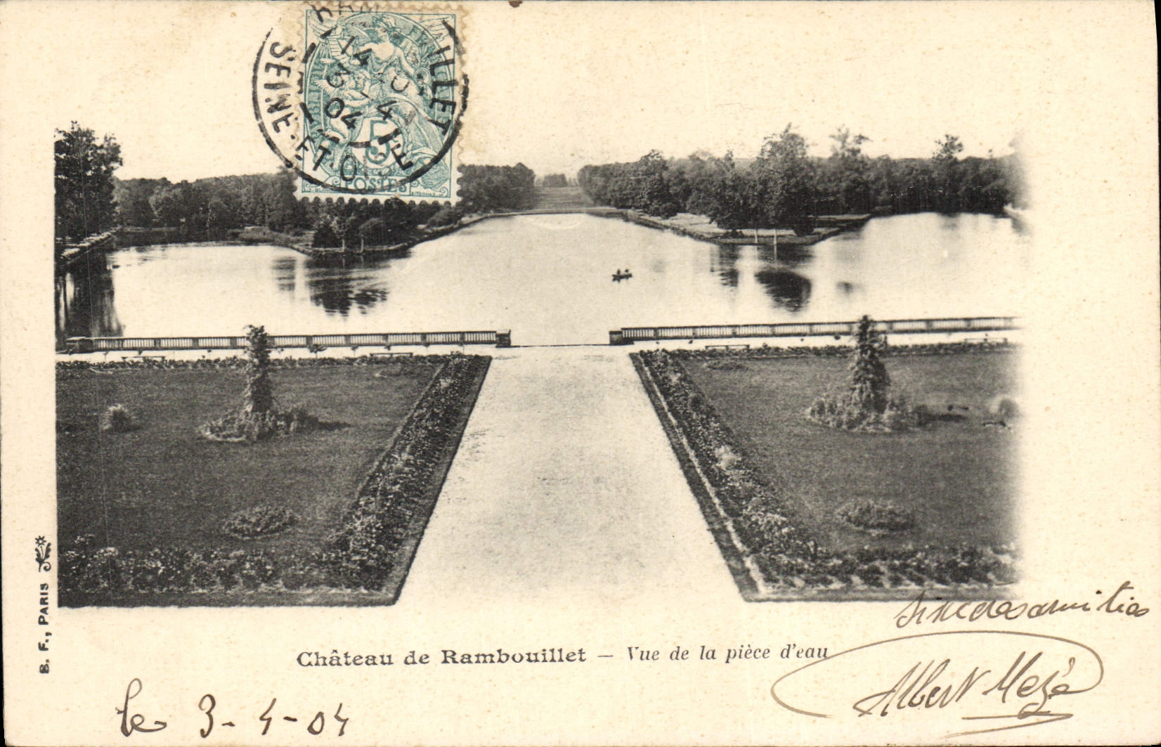 CPA Chateau de Rambouillet Vue de la prise d'eau