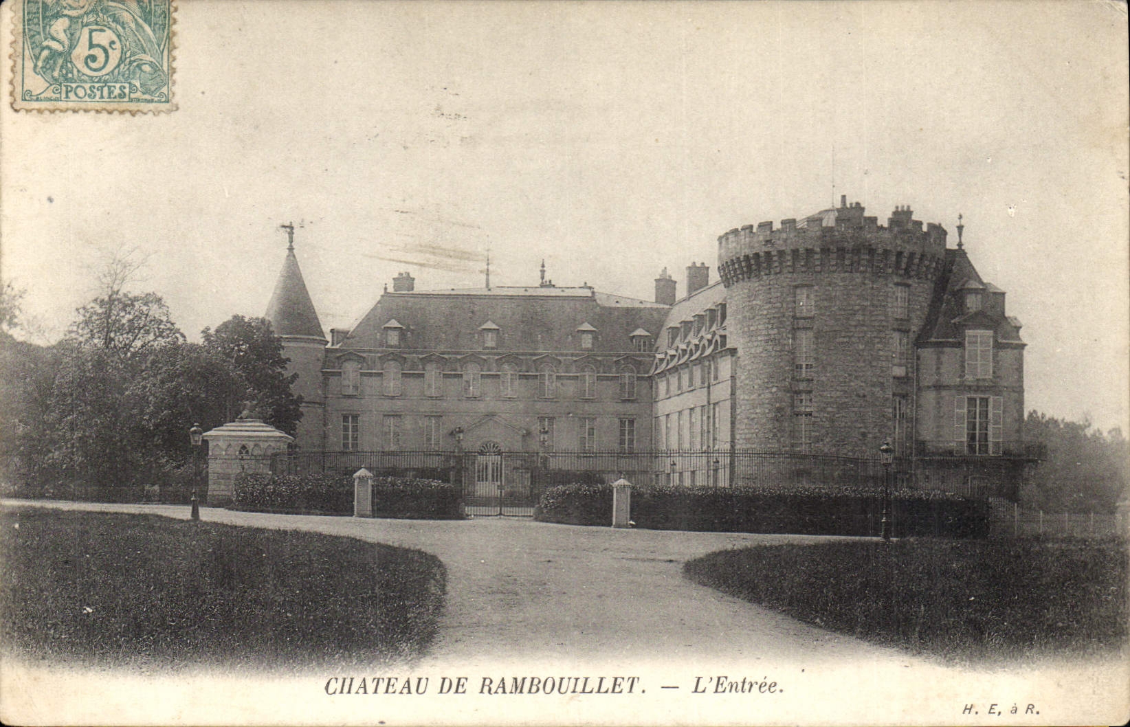 CPA Chateau de Rambouillet L'Entree