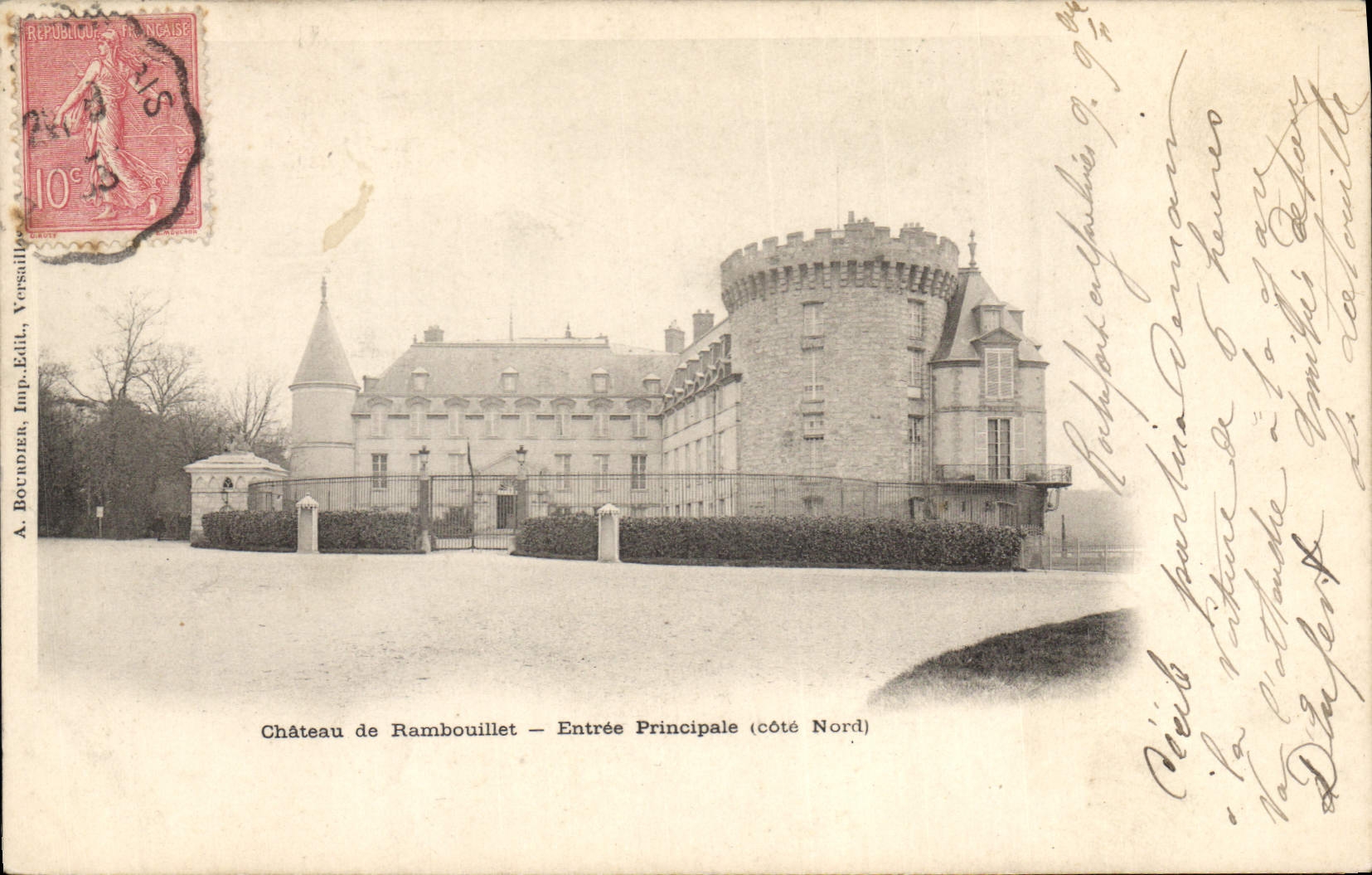 CPA Chateau de Rambouillet Entree Principale cote Nord