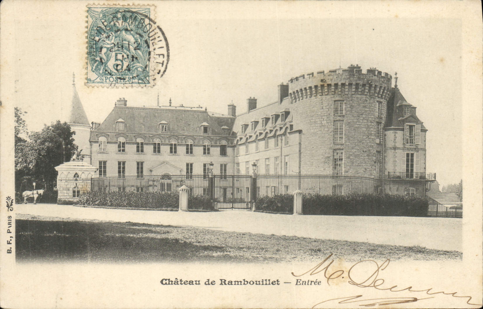 CPA Chateau de Rambouillet Entree 