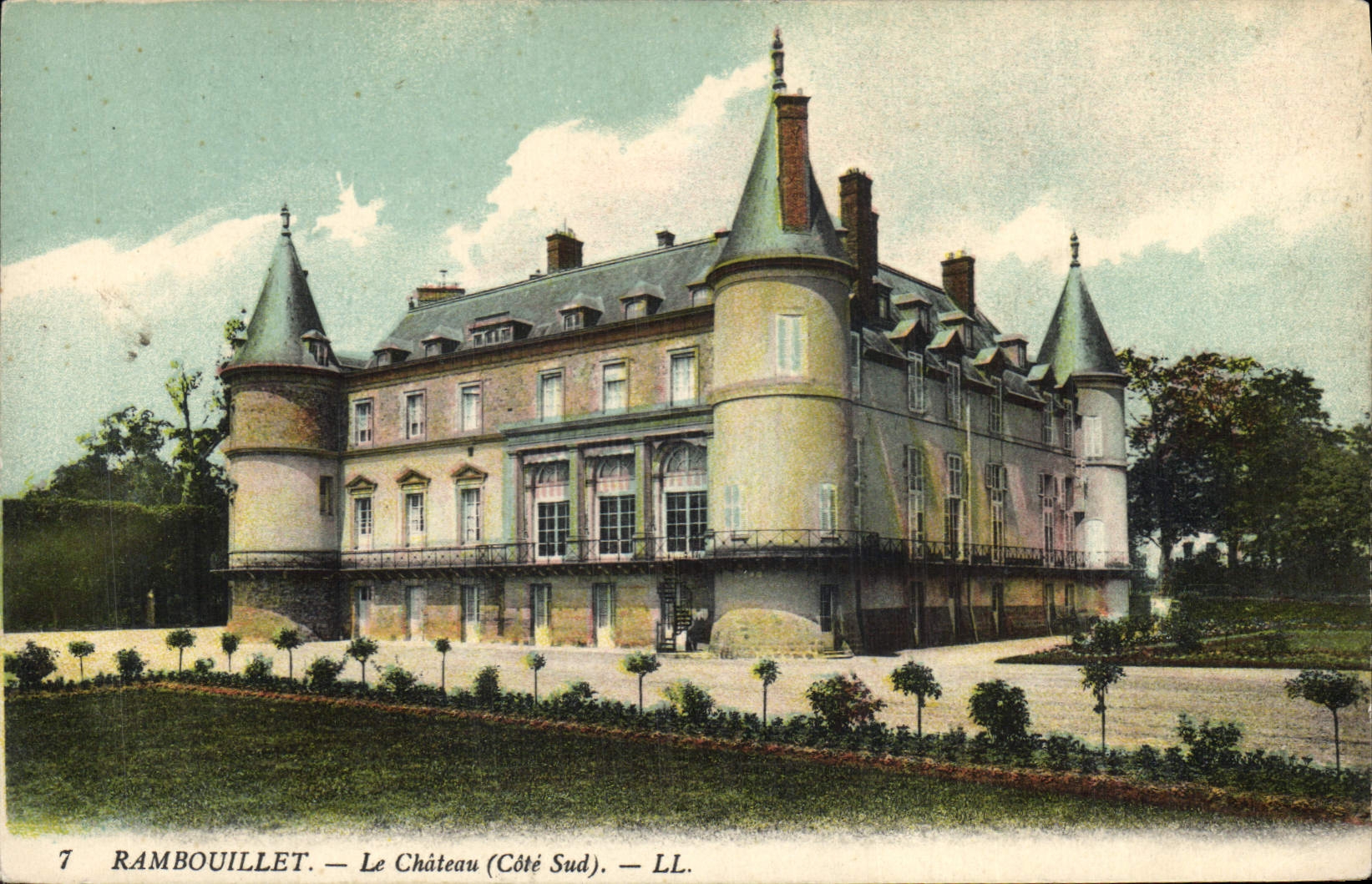 CPA Rambouillet Le Chateau Cote Sud