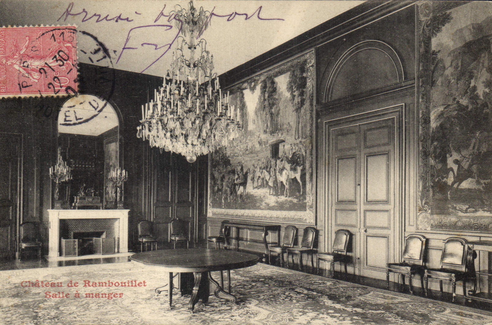 CPA Chateau de Rambouillet Salle a manger