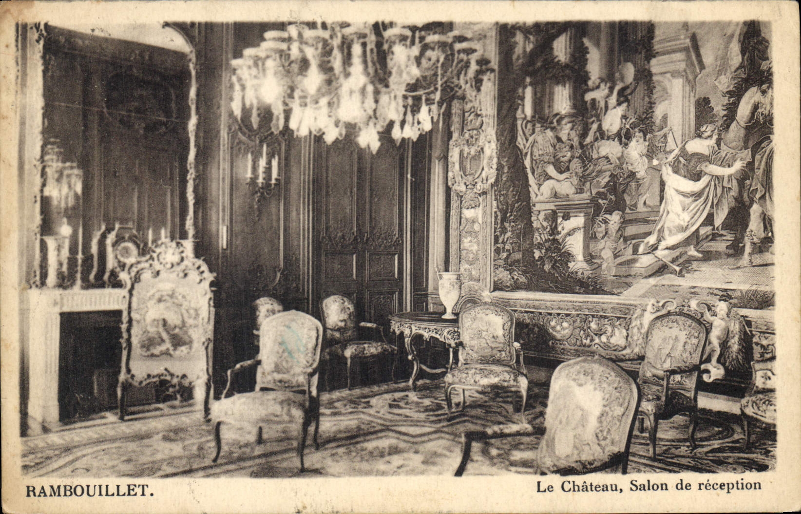 CPA Rambouillet Le Chateau Salon de reception