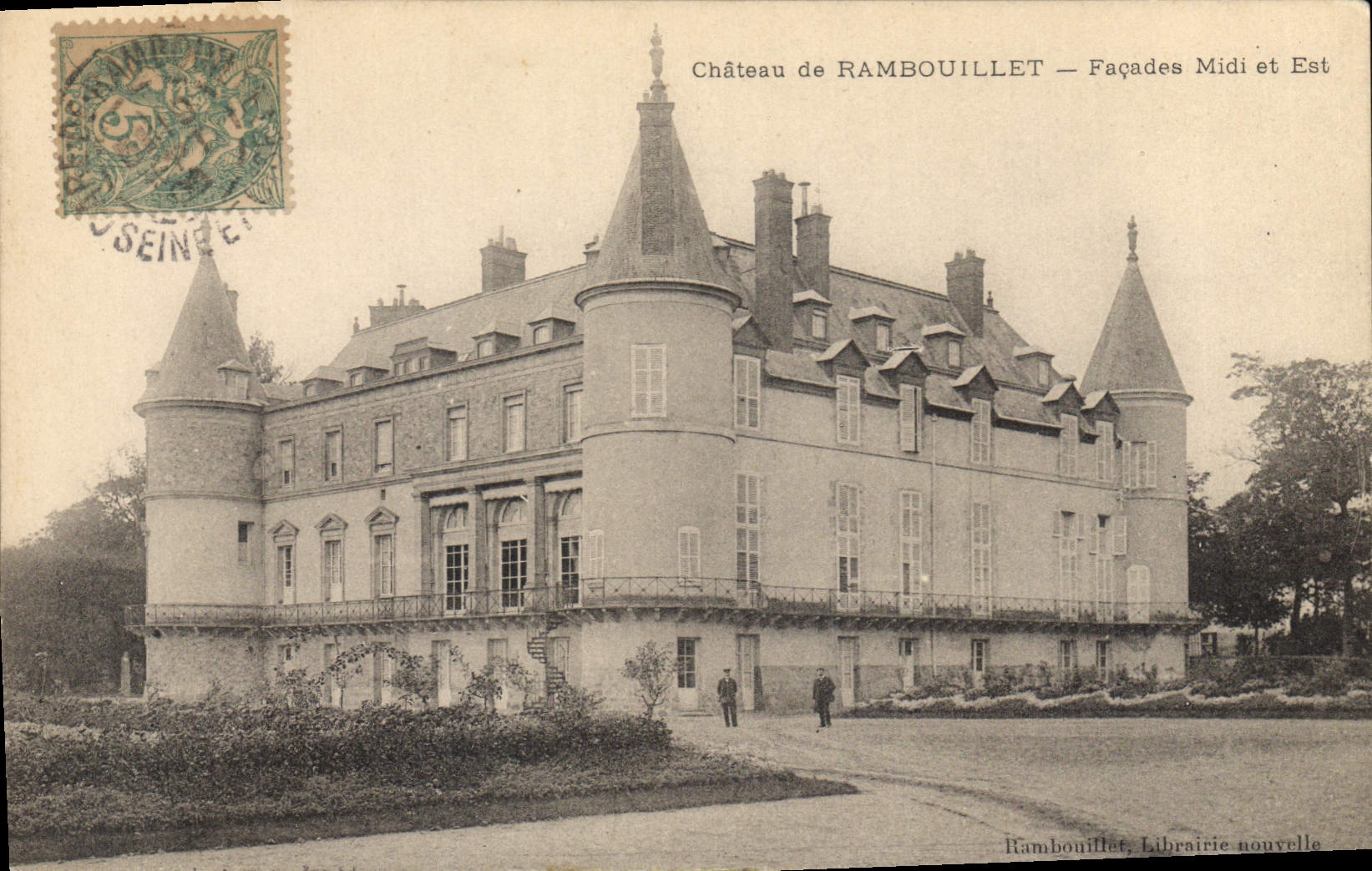 CPA Chateau de Rambouillet Facades Midi et Est