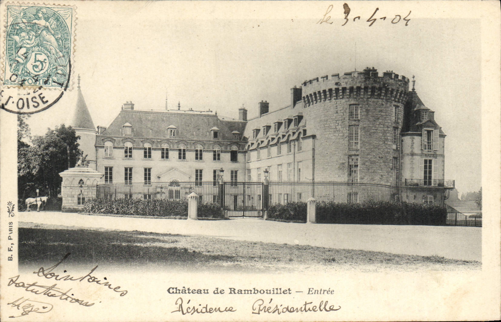 CPA Chateau de Rambouillet Entree 