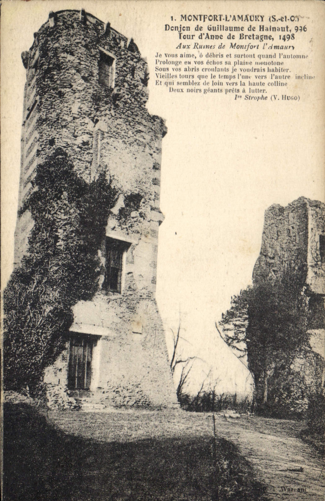 CPA Montfort l'Amaury S et O Denjende Guillaume de Halnaut