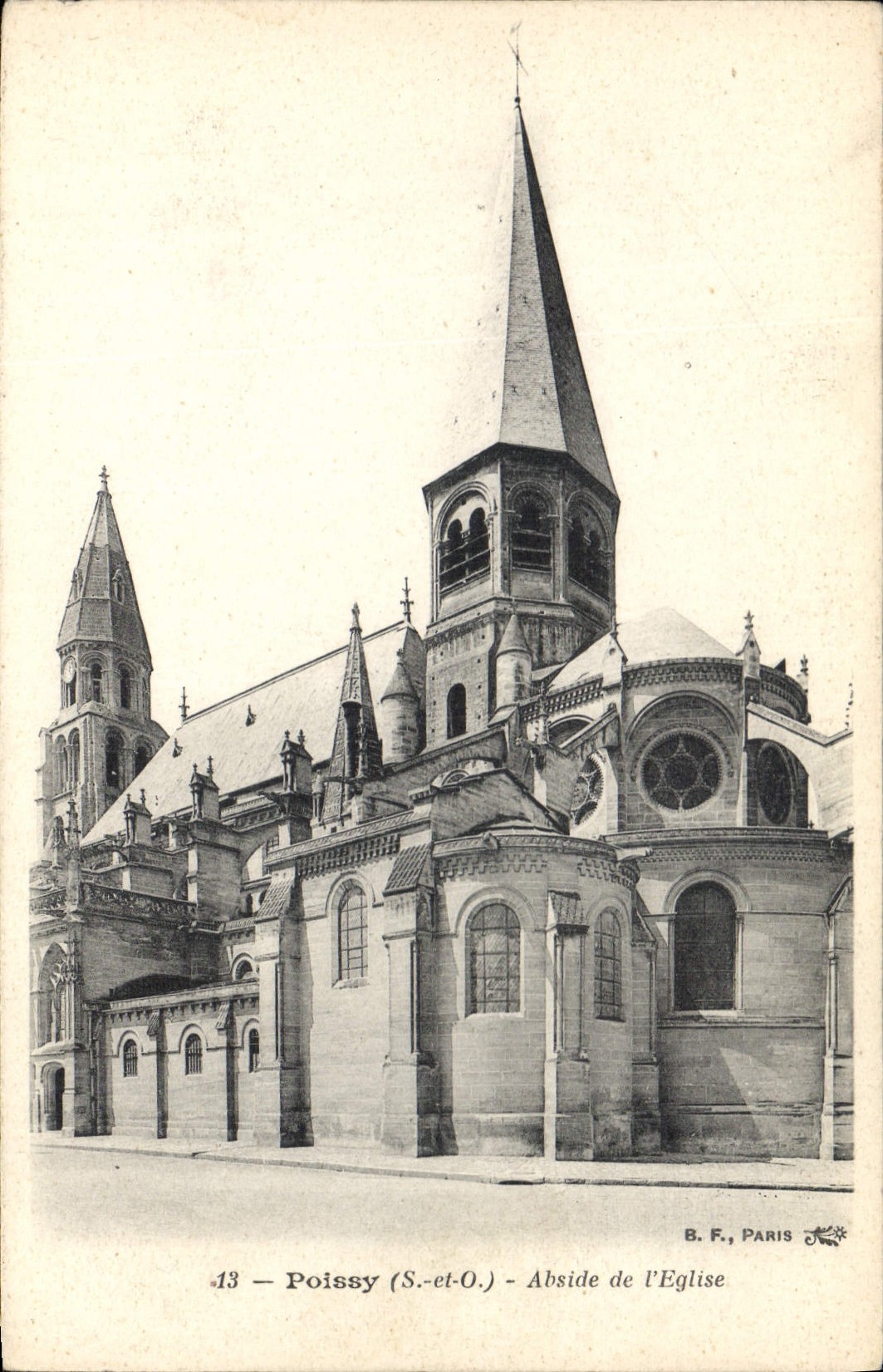 CPA Poissy S et O Abside de l'Eglise 
