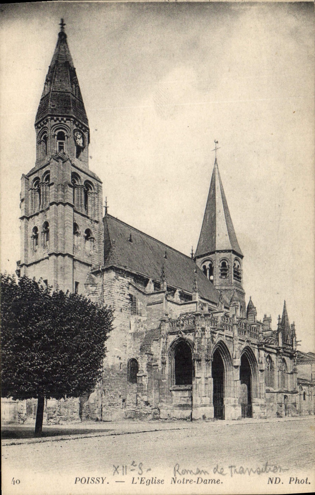 CPA Poissy l'Eglise Notre Dame 
