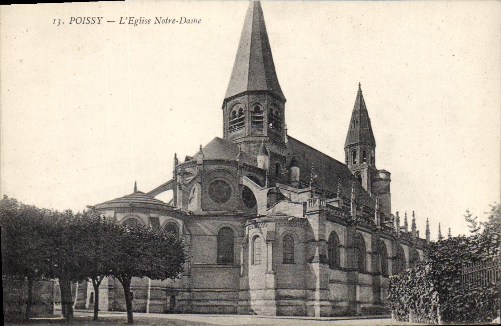 CPA Poissy l'Eglise Notre Dame 