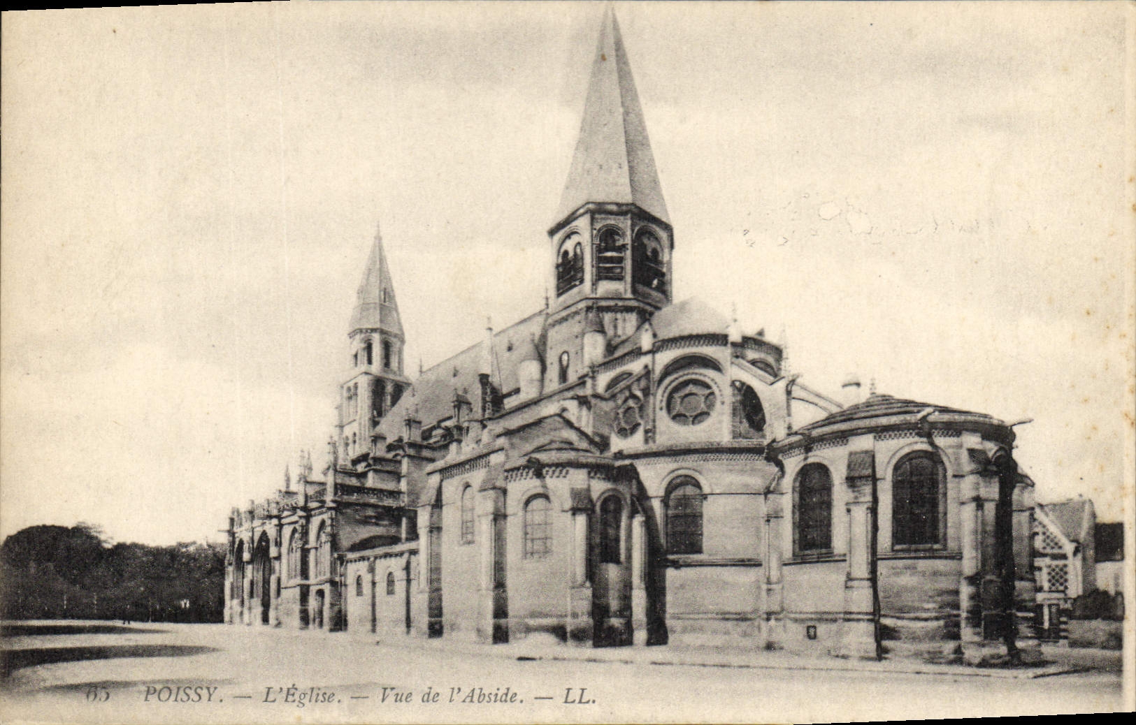 CPA Poissy l'Eglise Vue de l'Abside 
