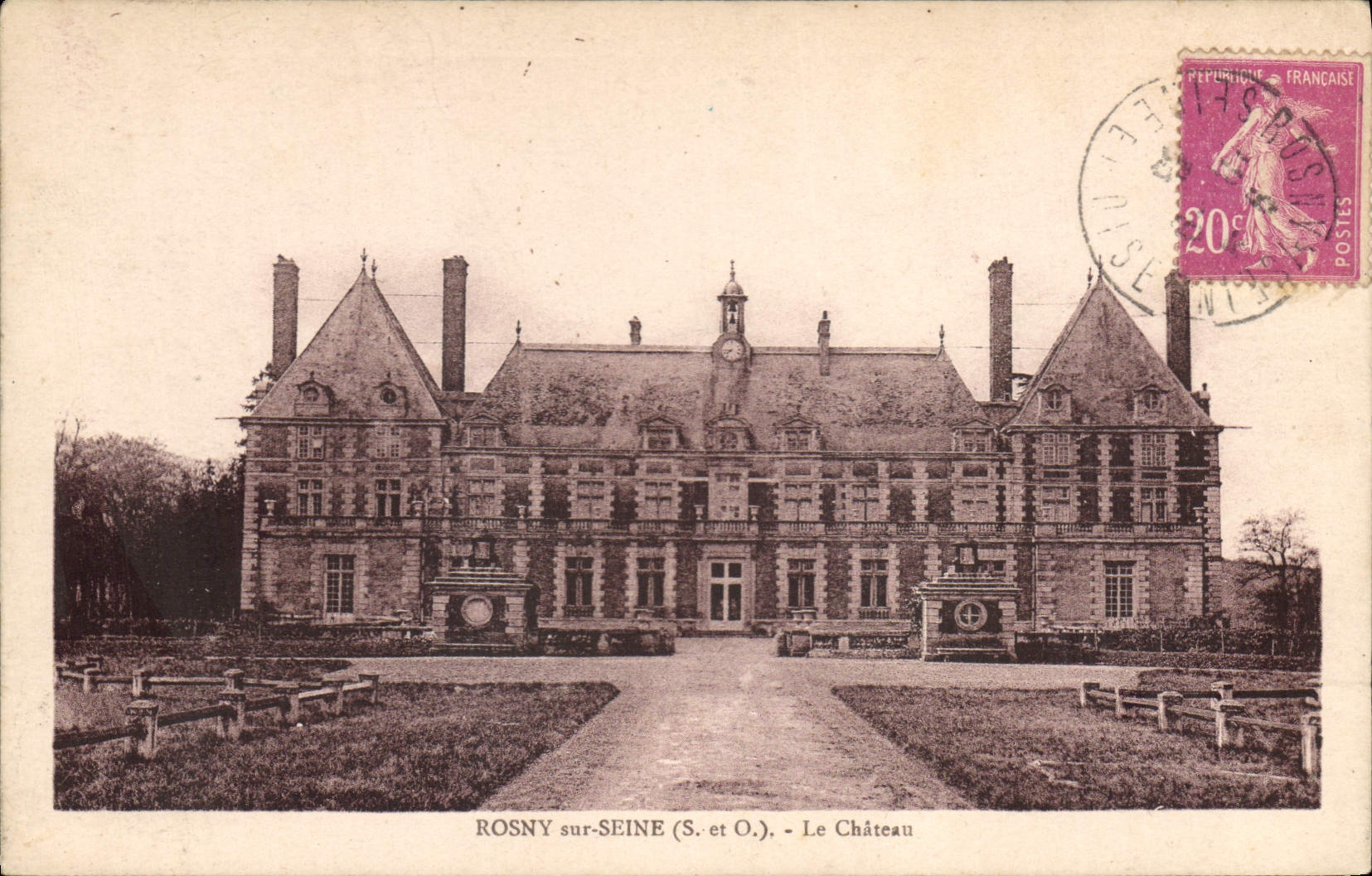 CPA Rosny sur Seine S et O Le Chateau