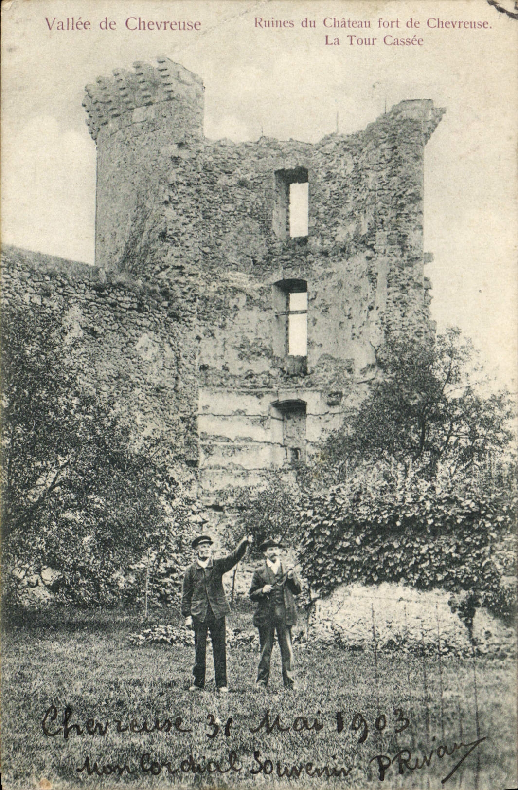 CPA Vallee de Chevreuse Ruines du Chateau fort de Chevreuse La Tour Cassee