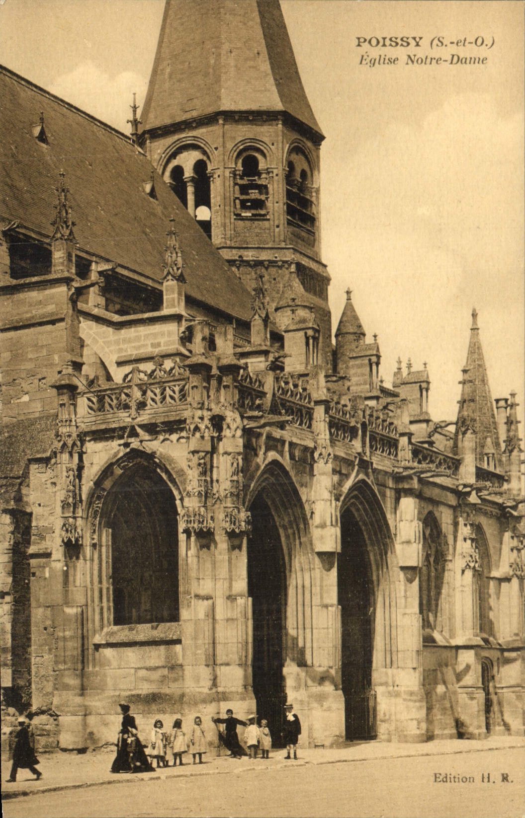 CPA Poissy S et O Eglise Notre Dame 