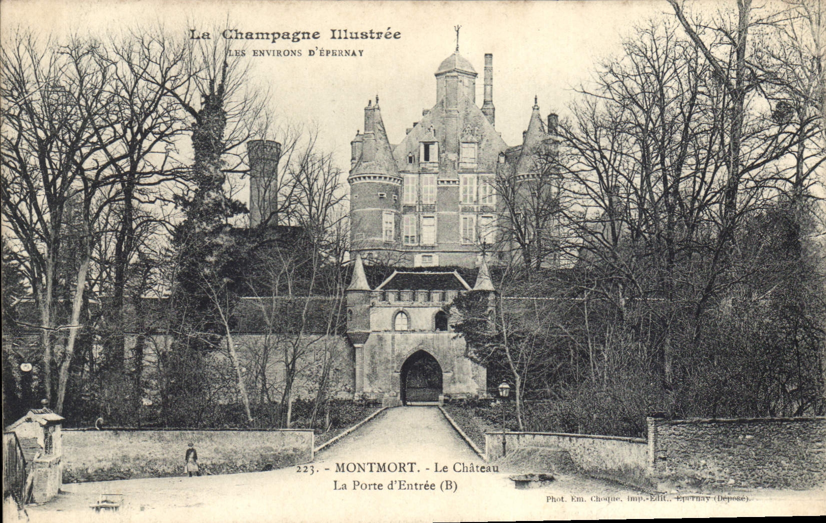 CPA Les Environs D'Epernay Montmort Le Chateau La Porte d'Entree 
