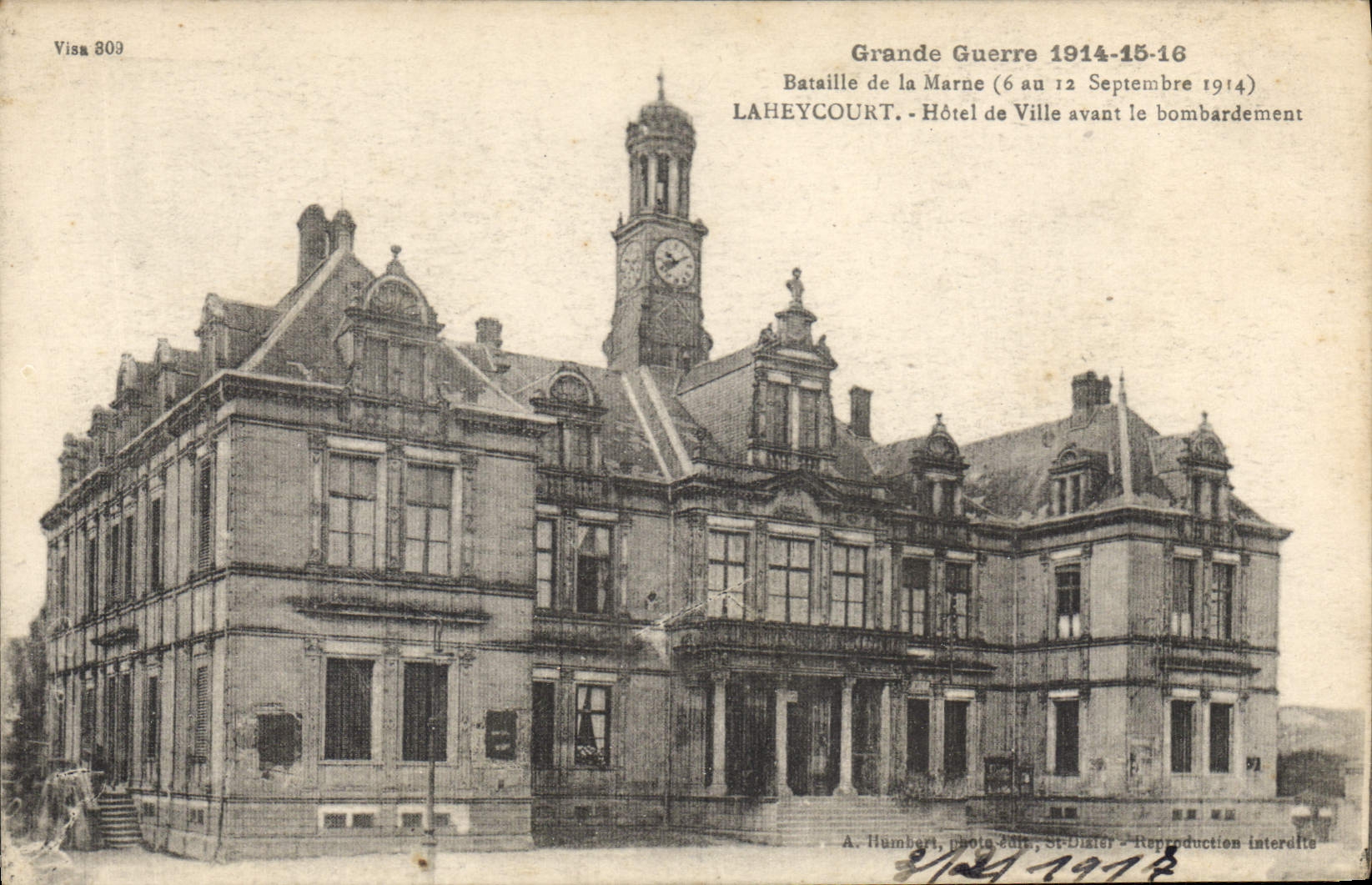 CPA Grande Guerre 1914 15 16 Bataille de la Marne 6 Au 12 Septembre 1914 Laheycourt 