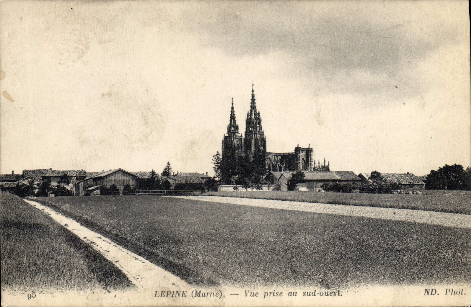 CPA Lepine Marne Vue prise au sud ouest 