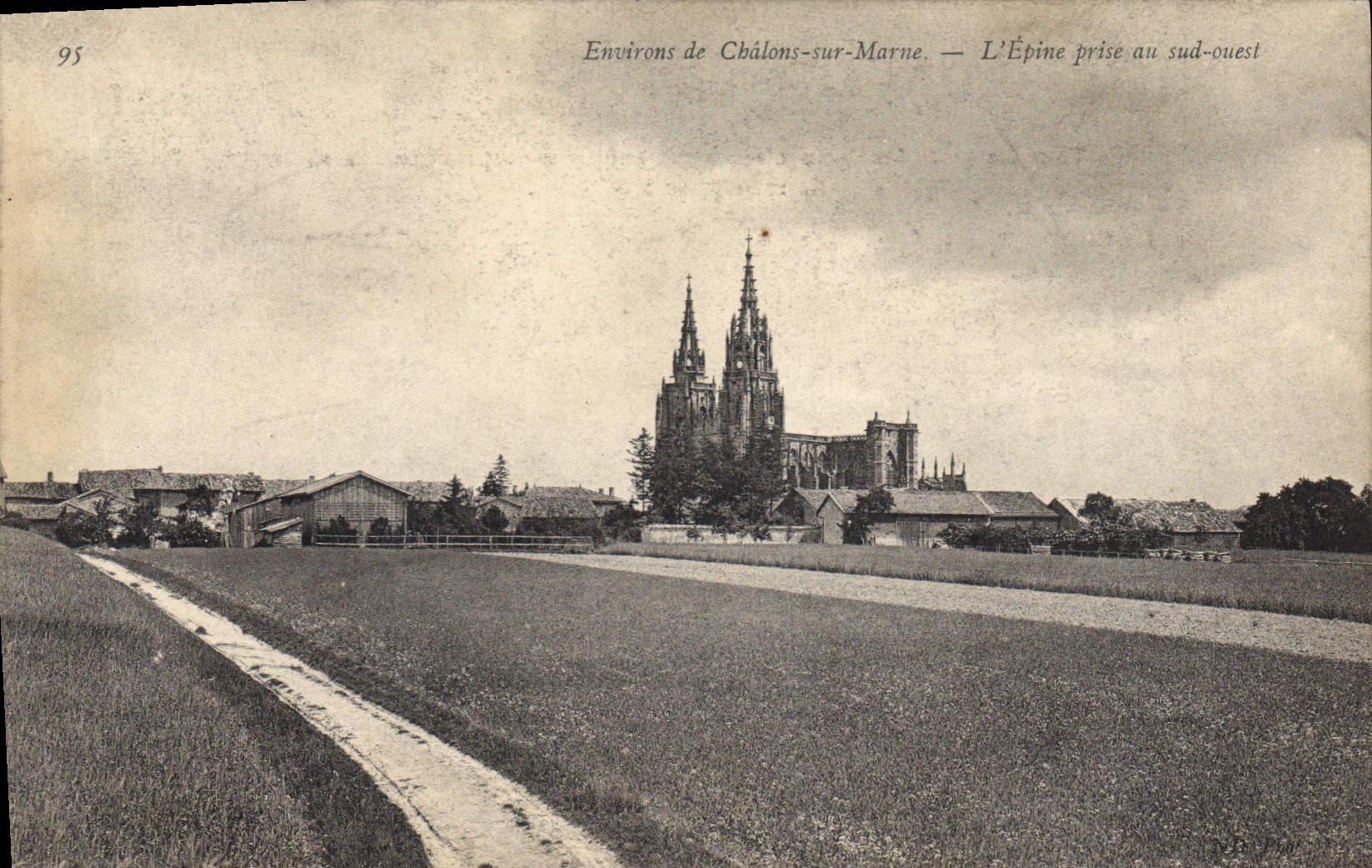 CPA Environs de Chalons sur Marne L'Epine prise au sud ouest