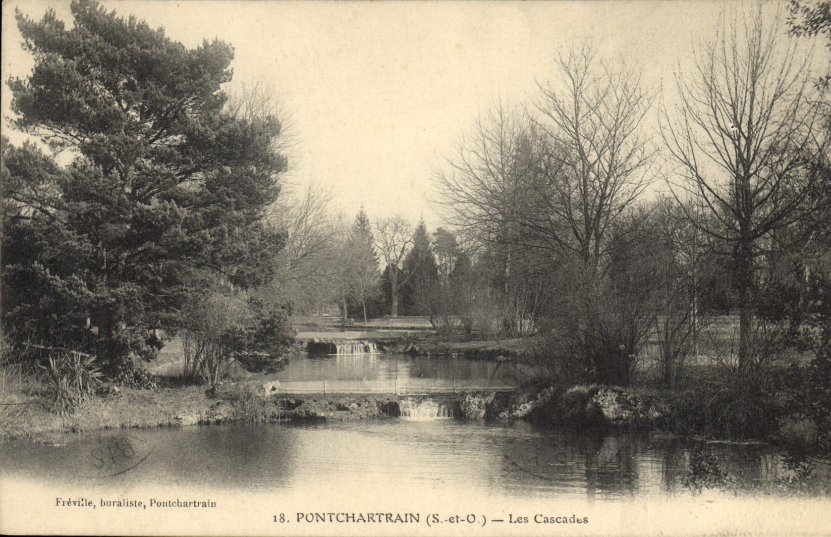 CPA Pontchartrain S et O Les Cascades