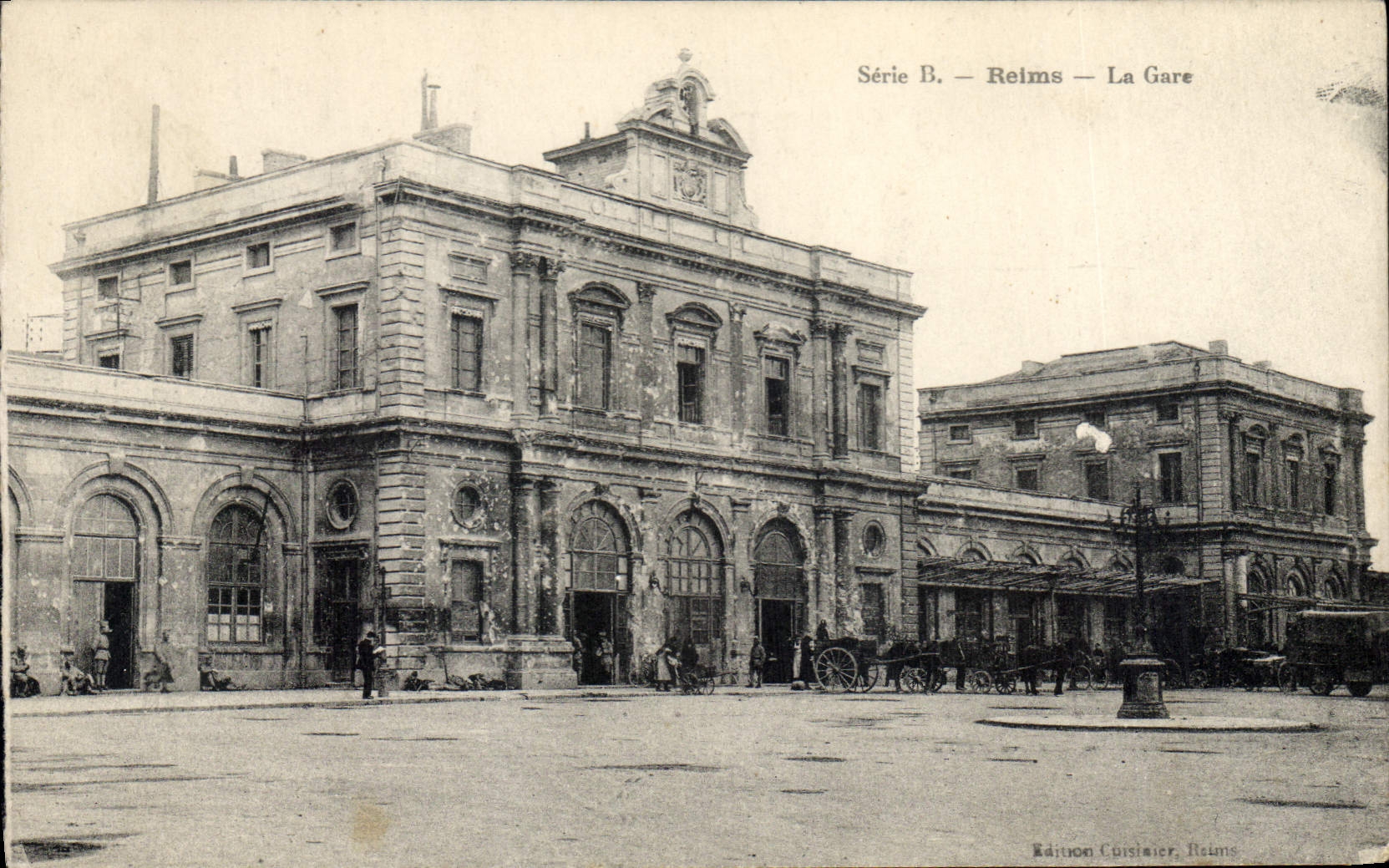 CPA Reims La Gare 